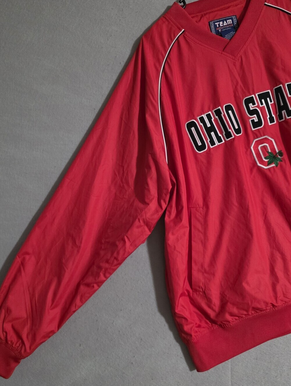 Vtg Team Edition Apparel Mens Ohio State Buckeyes Pullover Windbreaker Size L - Picture 9 of 13